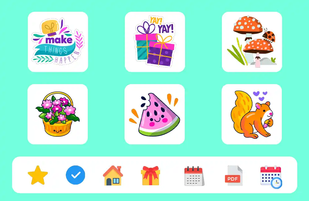 Icons and Stickers