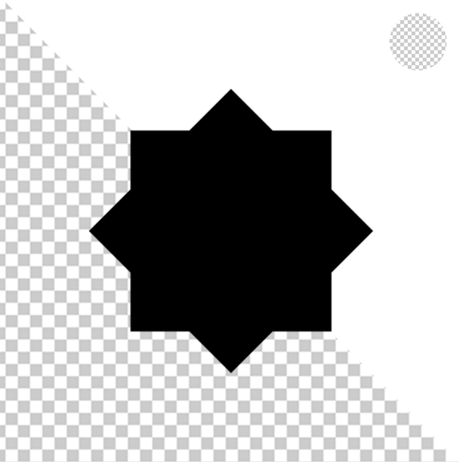 Abstract Black Geometric Shape Element Transparent PNG