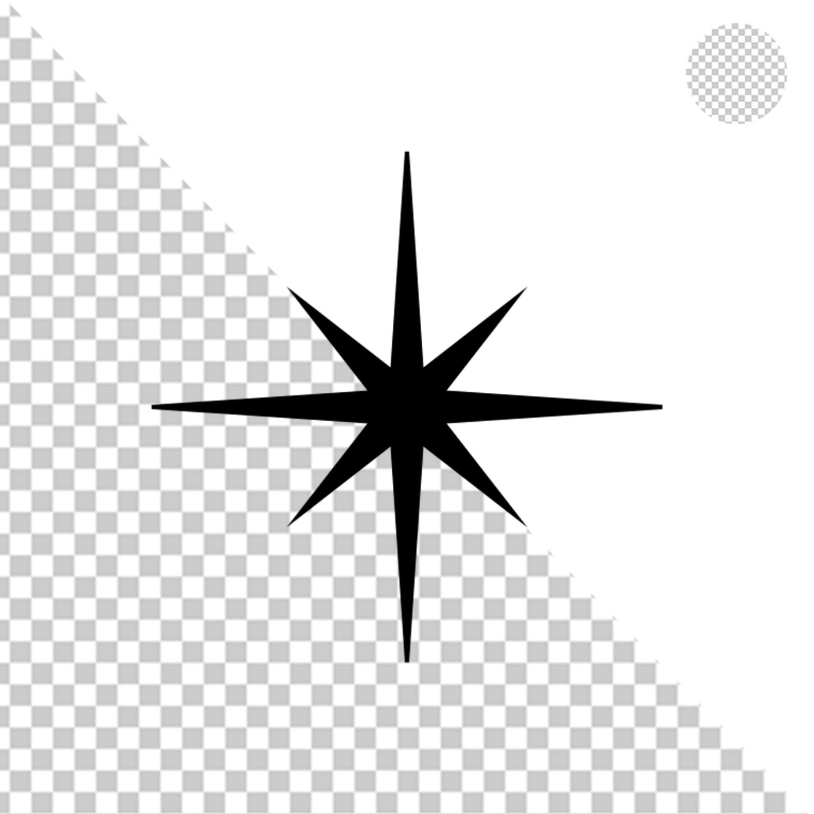 Abstract Black Geometric Shape Transparent PNG Cutout