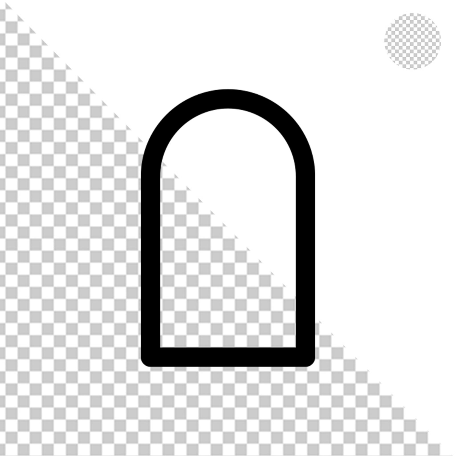 Black Rectangle Shape With Transparent Background For Graphic Design