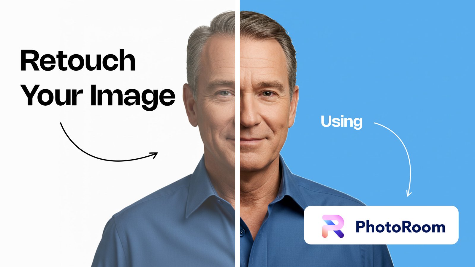 Face Retouching Before And After With PhotoRoom App Template YouTube Thumbnail