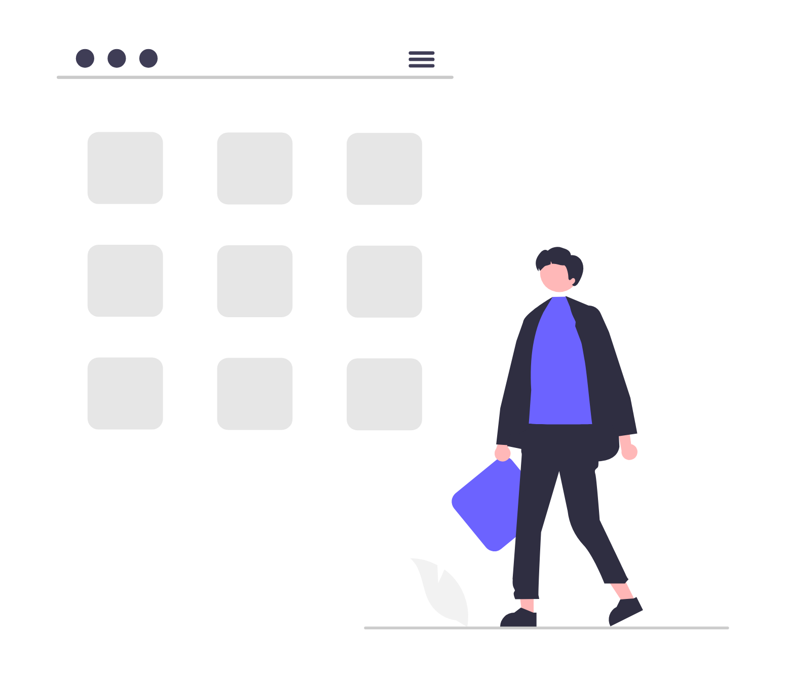 Flat Design Illustration Of User Interacting With Digital Interface