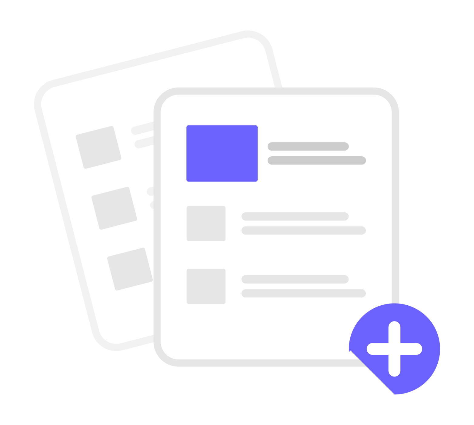 Minimalist Document Files With Add New Button Icon