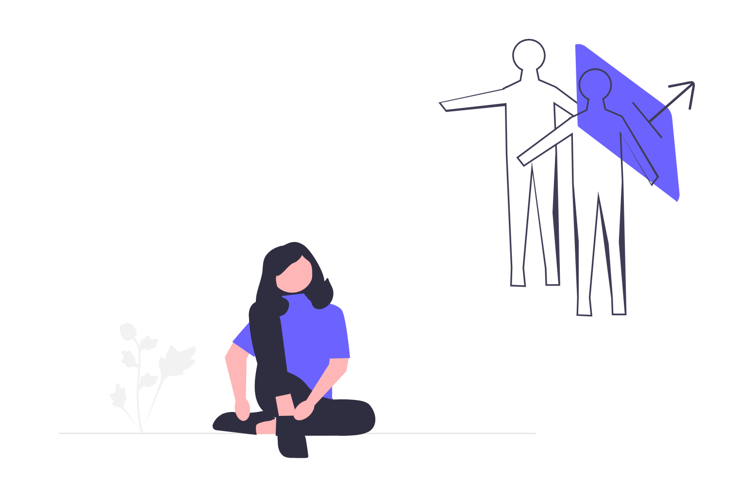 Minimalist Flat Illustration Of User Segmentation And Data Analysis Concept