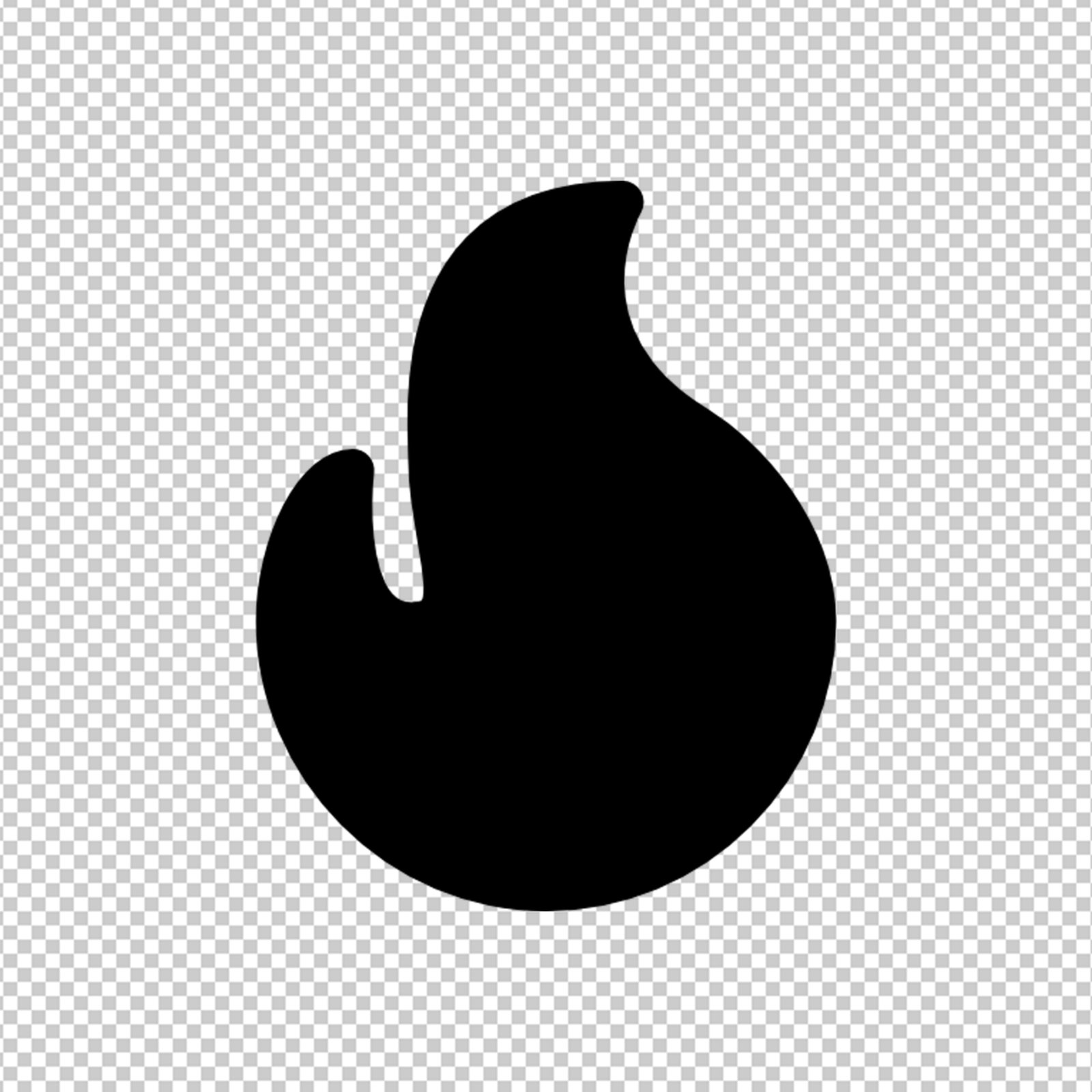 Minimalist Solid Black Square Shape PNG With Transparent Background