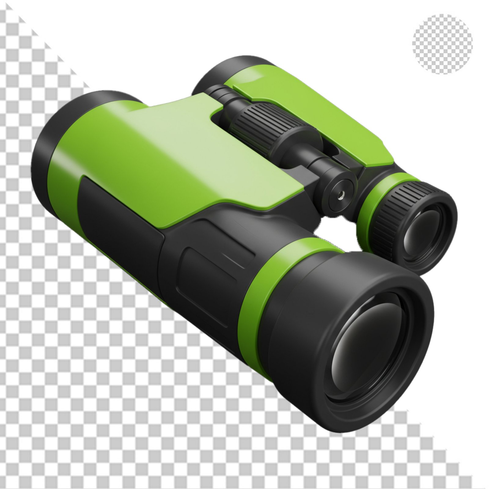 Modern Green Binoculars Isolated PNG For Adventure And Observation