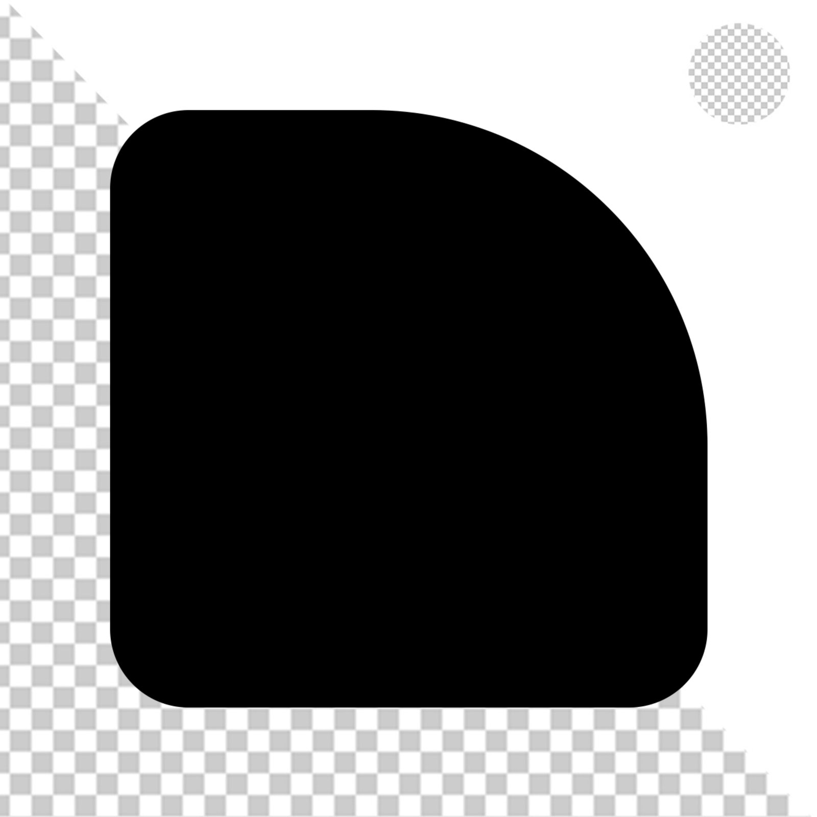 Solid Black Darkness Overlay Transparent PNG Element