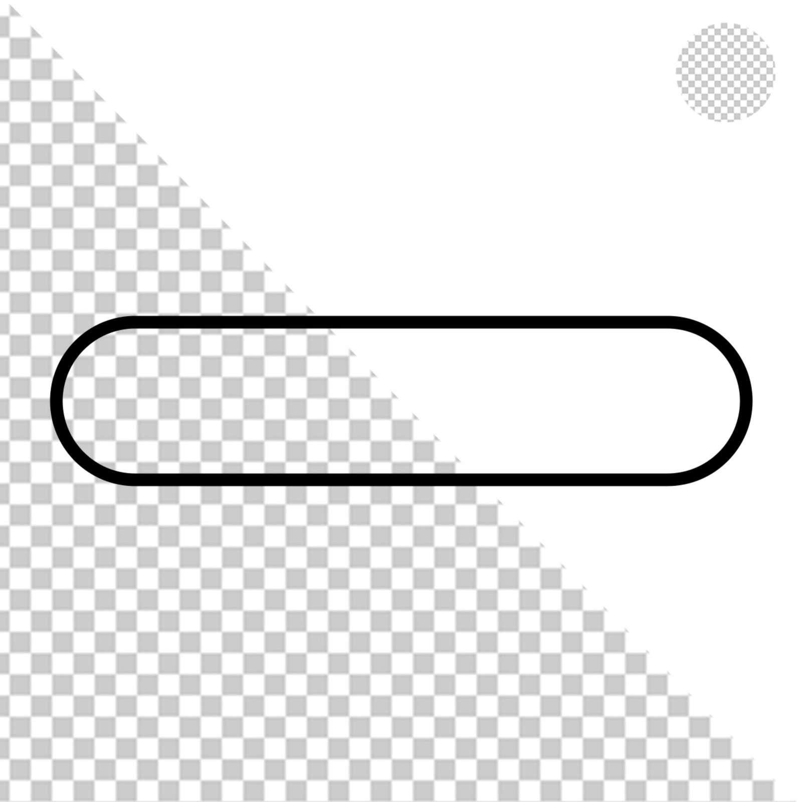 Solid Black Rectangle Bar Transparent PNG Graphic Element