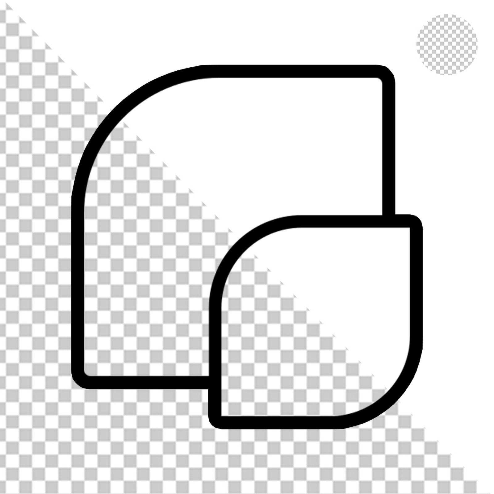 Solid Black Rectangle Isolated On Transparent Background