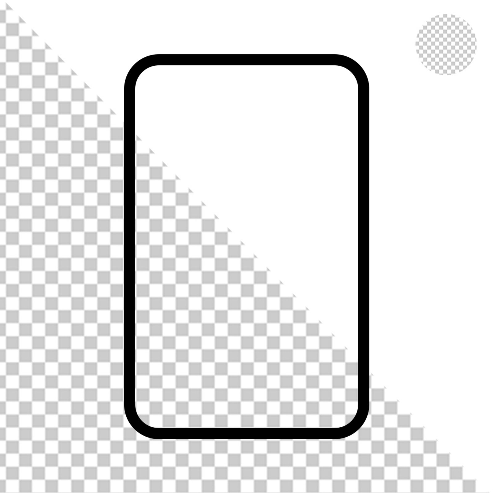 Solid Black Rectangle Shape Isolated Transparent PNG Graphic