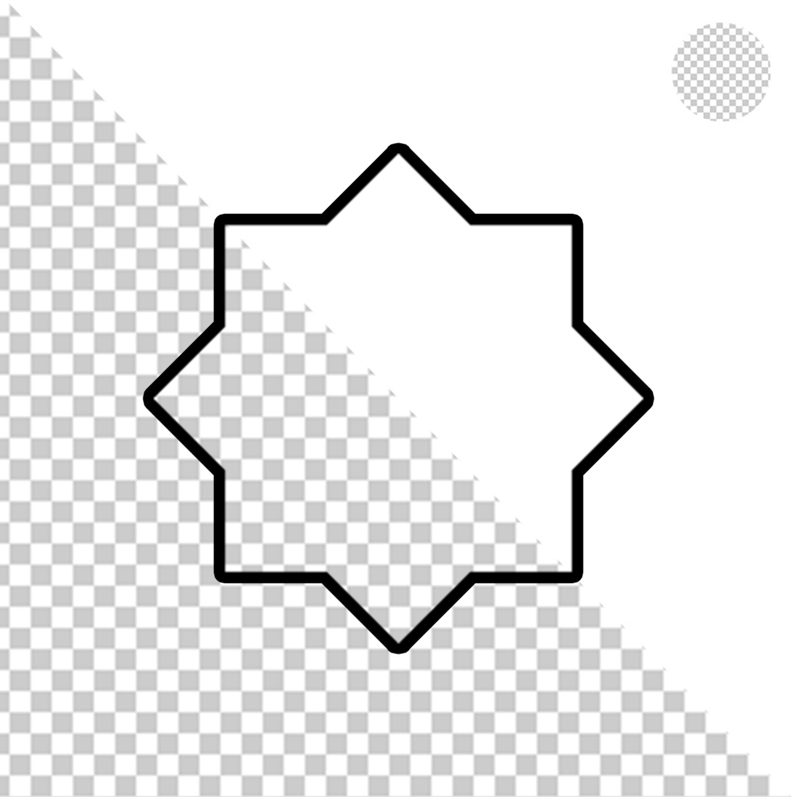 Solid Black Square Element With Transparent Background PNG