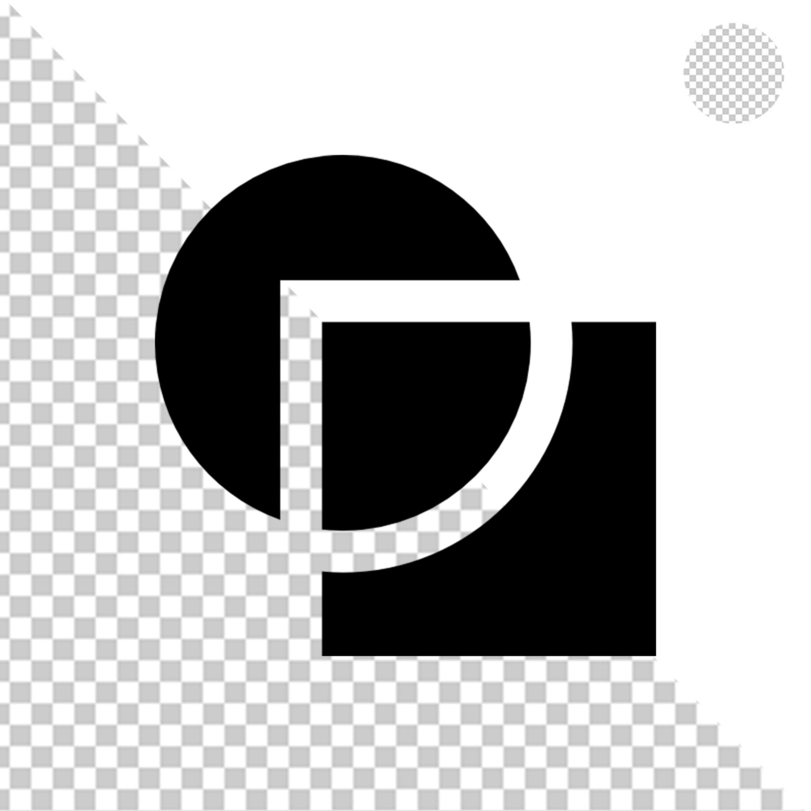 Solid Black Square Geometric Shape Transparent PNG Design Element