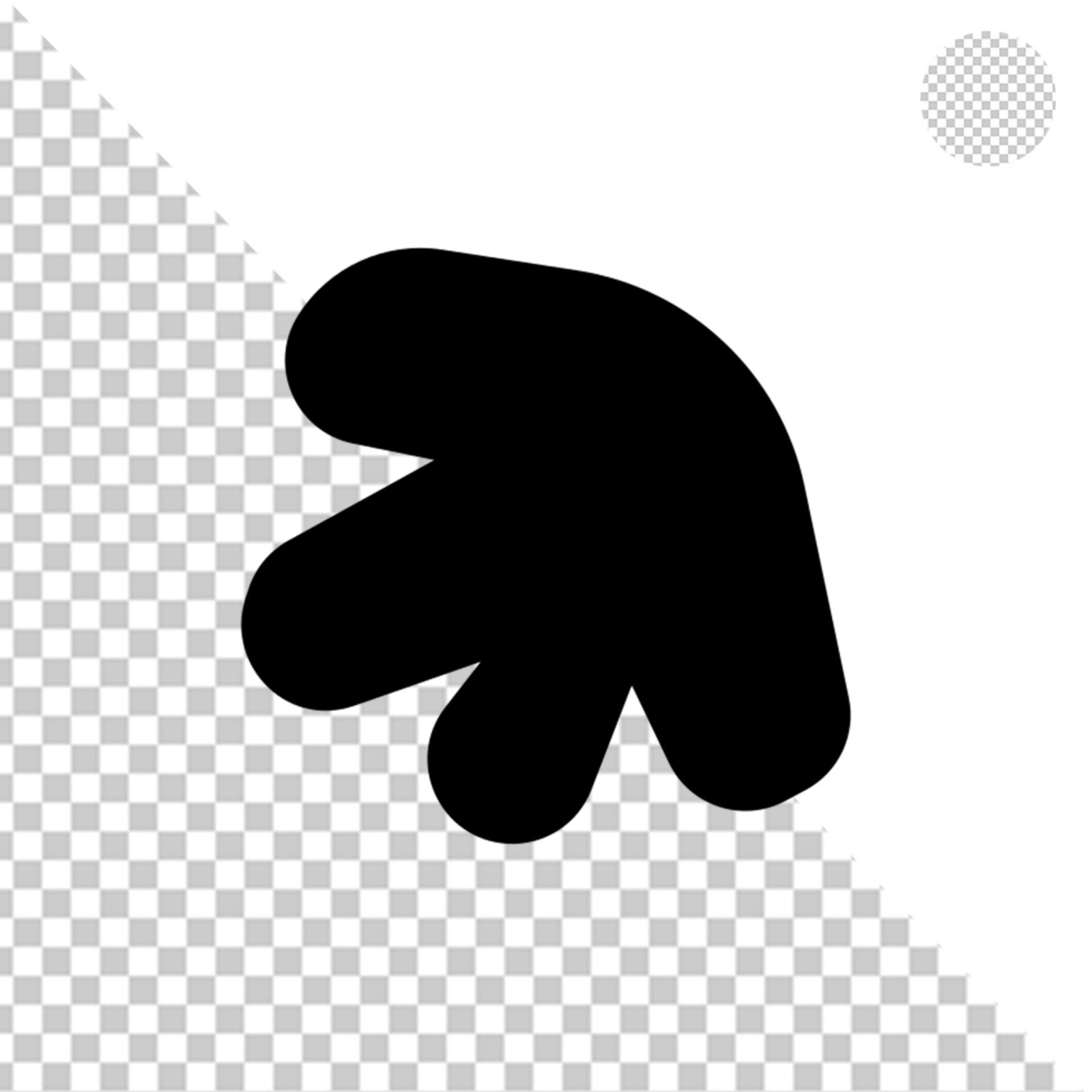 Solid Black Square Shape With Transparent Background For Design