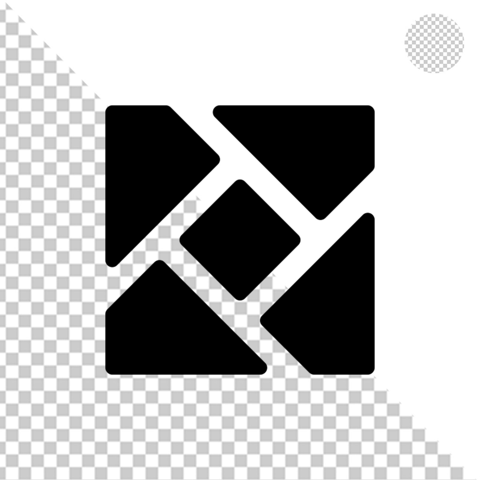 Solid Black Square Transparent PNG Graphic Design Element