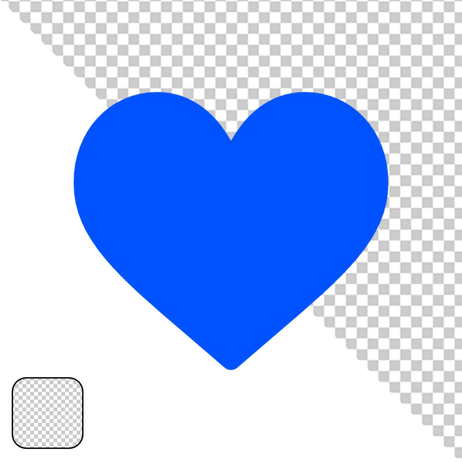 Solid Blue Rectangle Pixel PNG With Transparent Background