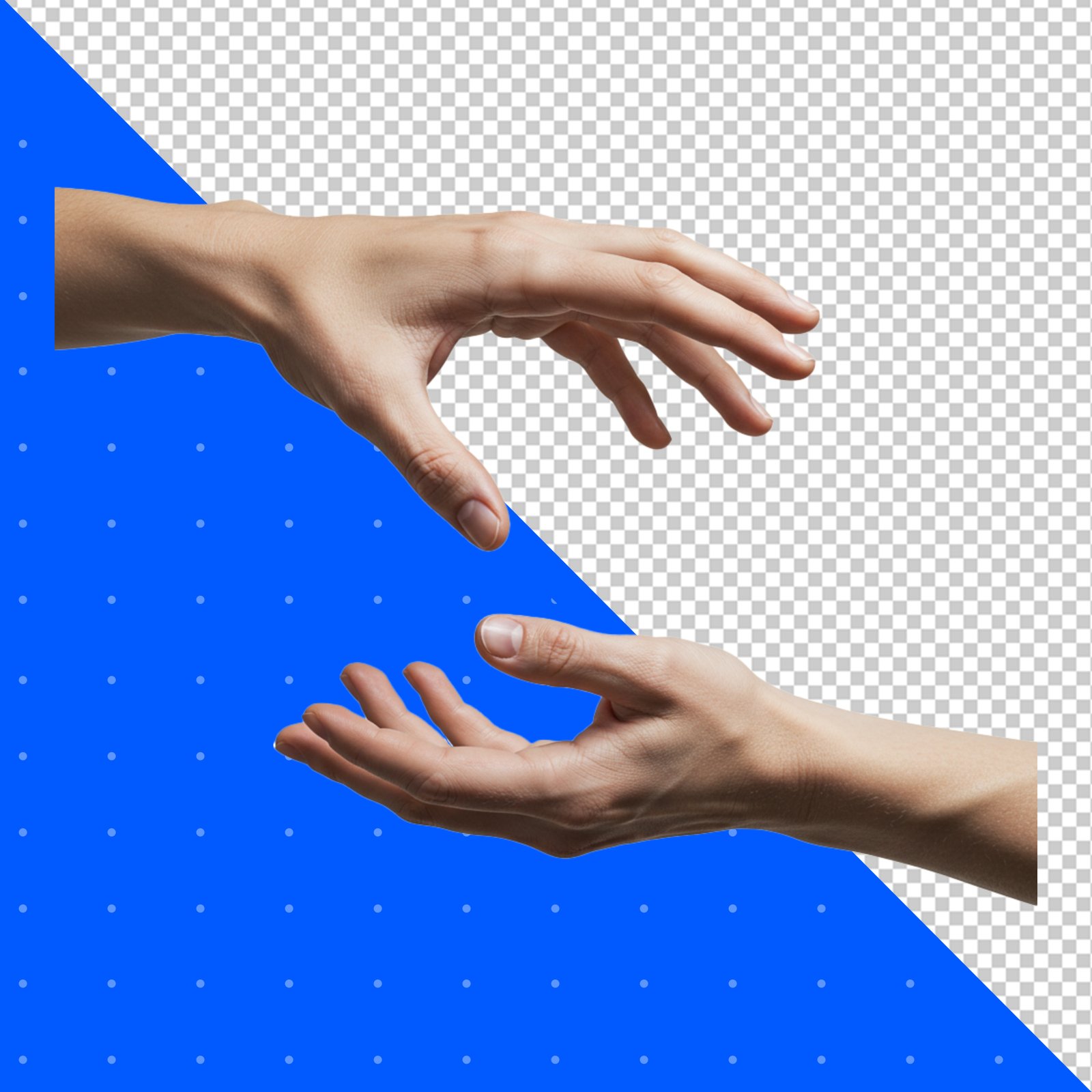 Two Hands Reaching To Grab An Object PNG Transparent Background 406540