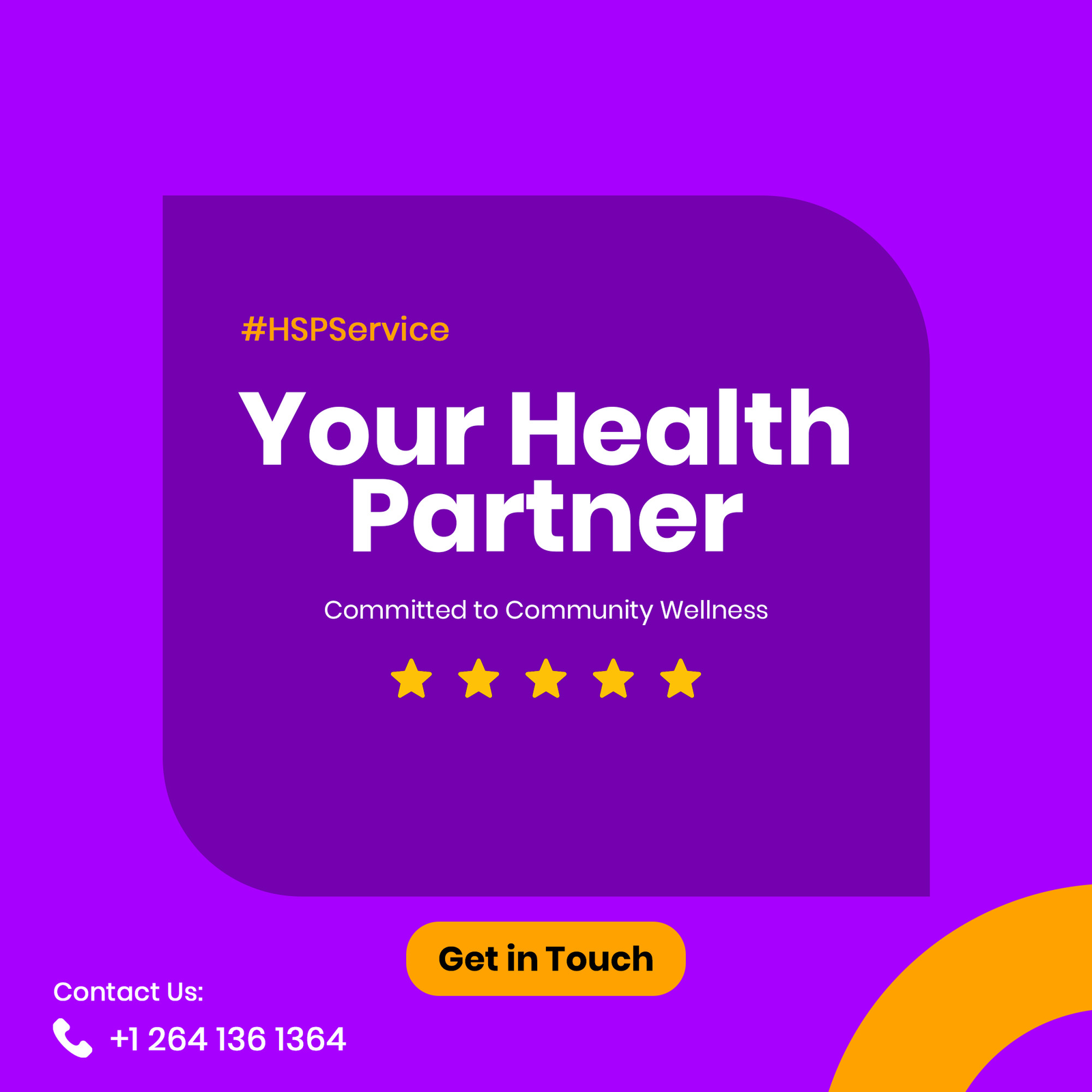 Your Health Partner For Community Wellness Social Media Design PSD For Instagram