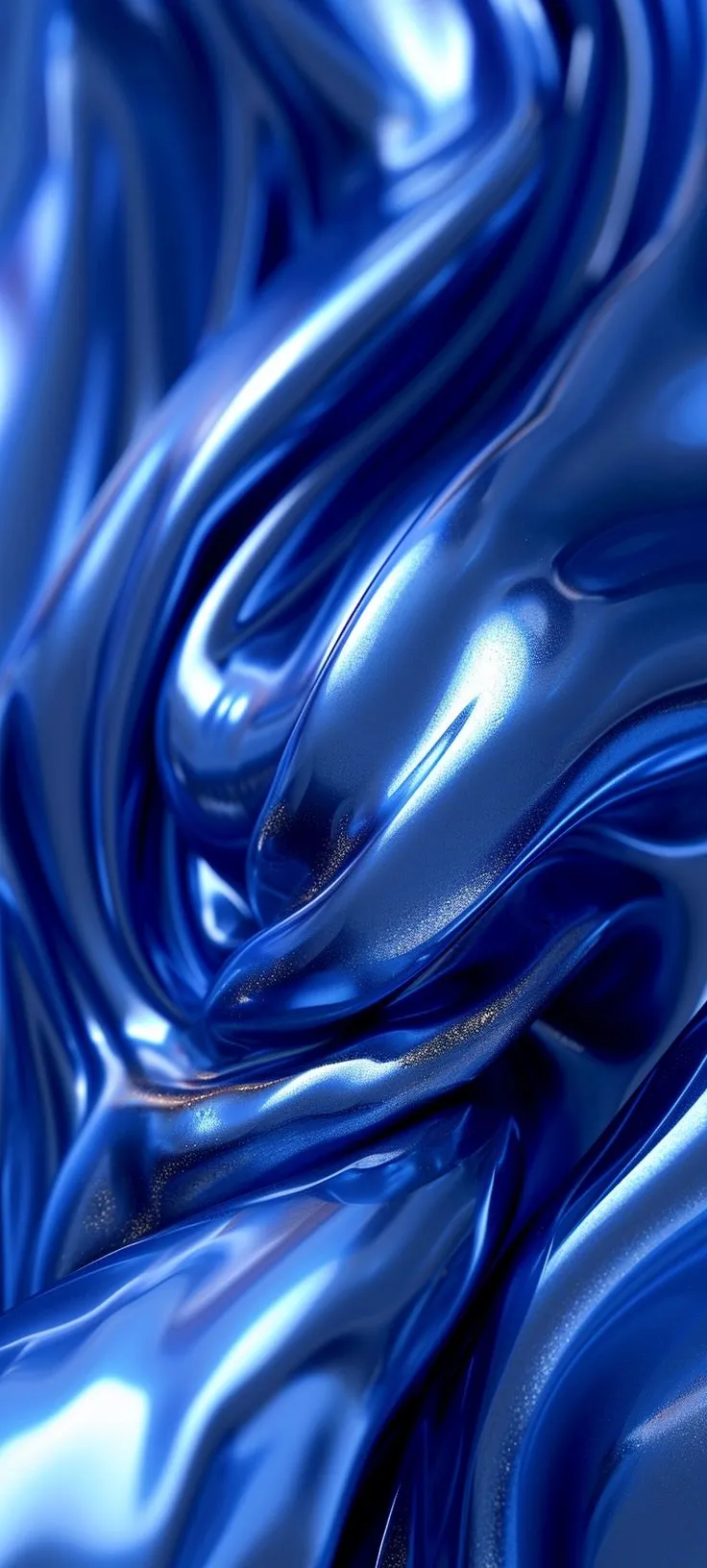 an abstract blue background with wavy lines in the form of liquid or water, that looks like something out of space