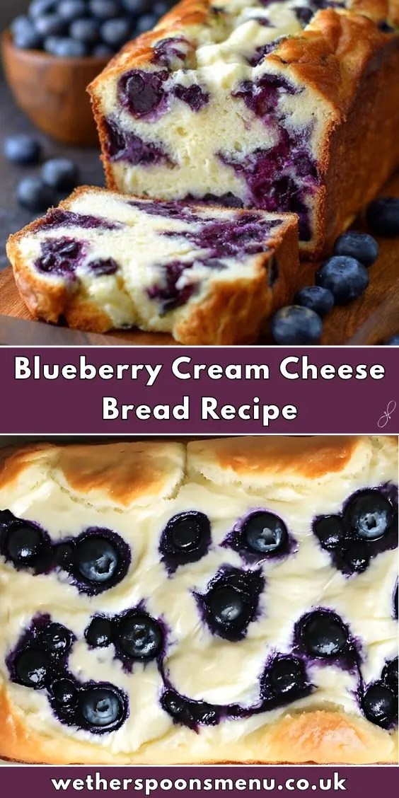 Blueberry Cream Cheese Bread Recipe