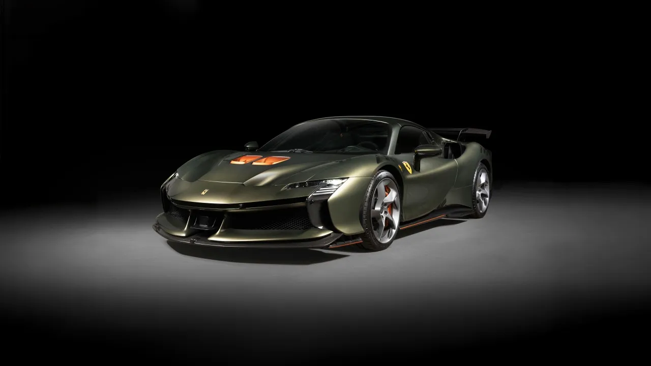 Ferrari SF90 XX Spider, Dark background, PHEV cars