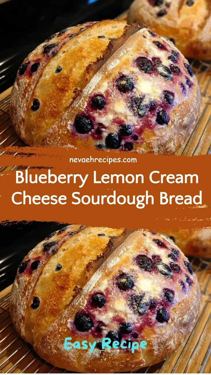 Delightful Blueberry Lemon Cream Cheese Sourdough Bread Recipe