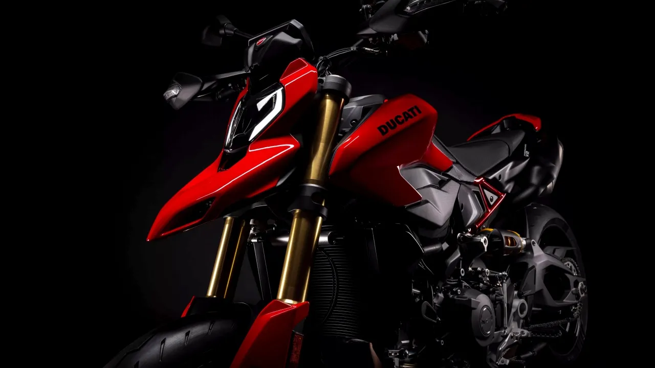 Ducati Hypermotard V2, Dark background, 2026, 5K, 8K
