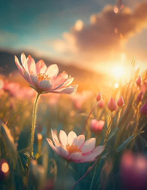 Free Ai Generated Flowers illustration and picture