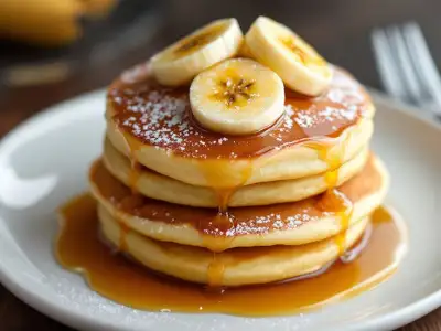 15-Minute Banana PancakesFluffy banana pancakes made with simple ingredients—perfect for breakfast! 🥞🍌Ingredients:1 ripe banana (mashed)1 cup flour1 cup milk1 egg1 tsp baking powderQuick Steps:Mix all ingredients into a smooth batter.Cook pancakes on a ho