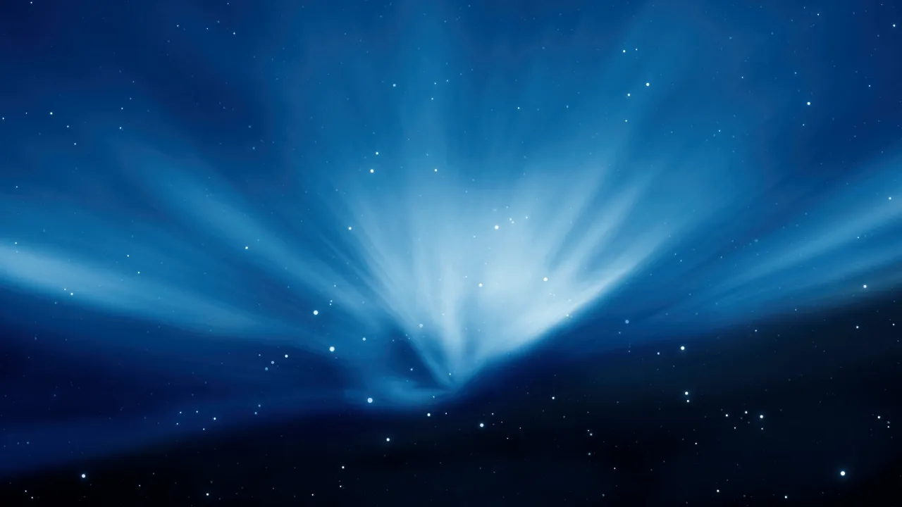 OS X Leopard, Stock, Aurora Borealis, Mac OS X, Stock, 5K, Aurora sky, Blue aesthetic