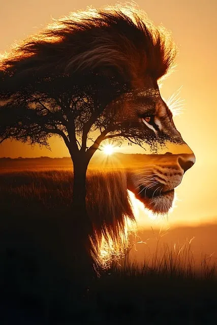 Free Lion Royalty illustration and picture