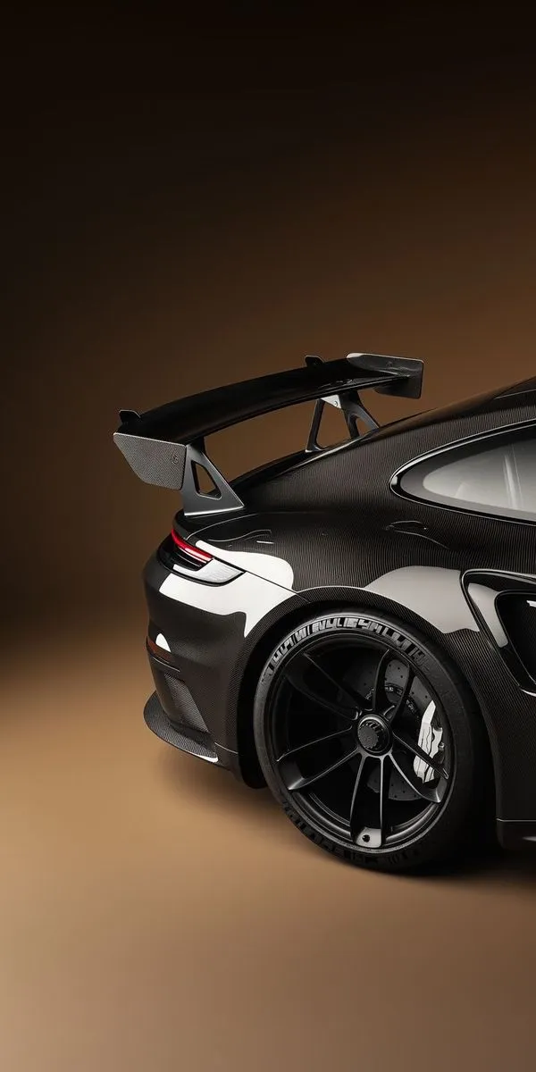 a black sports car is shown in this image