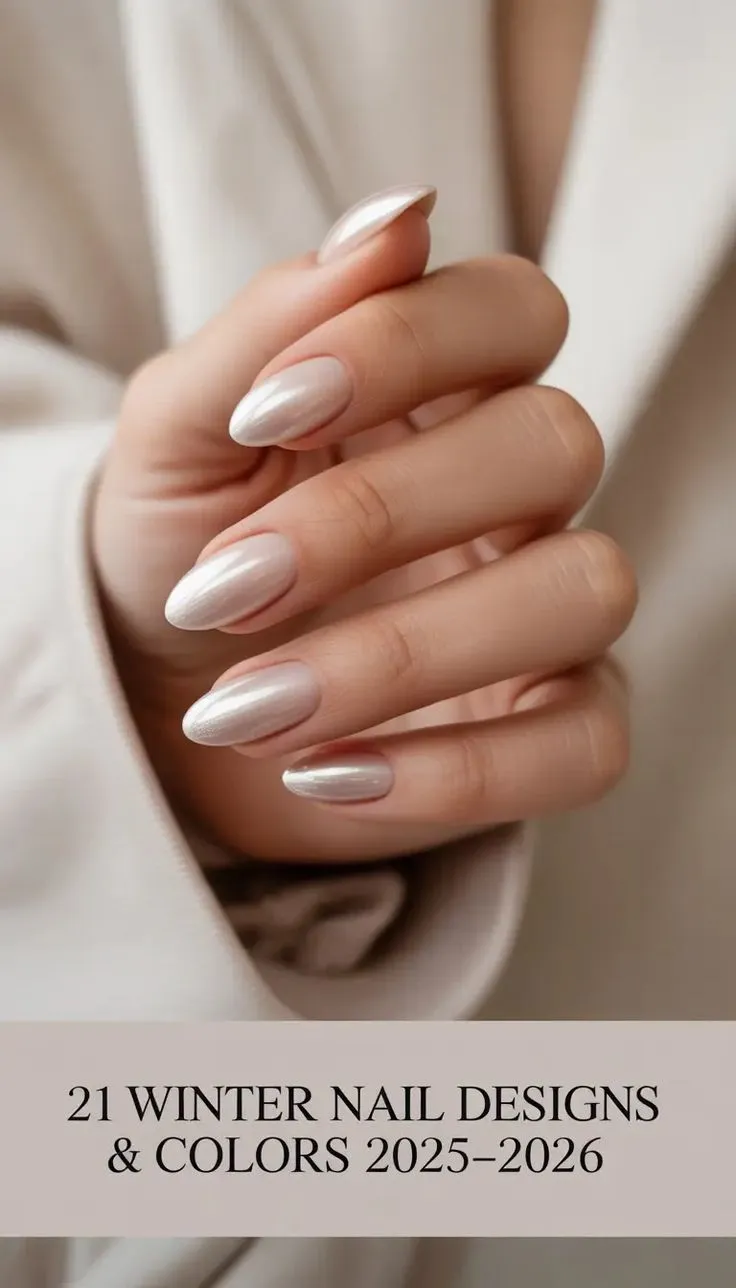 Winter Nail Designs & Colors 2025–2026 for Every Mood: From Dark Metallic Drama to Milky Minimalism