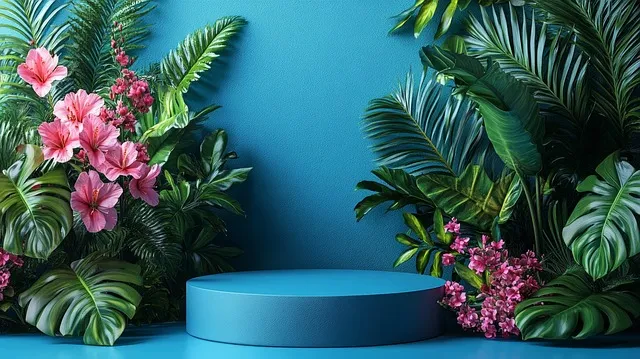 Free Flowers Podium illustration and picture