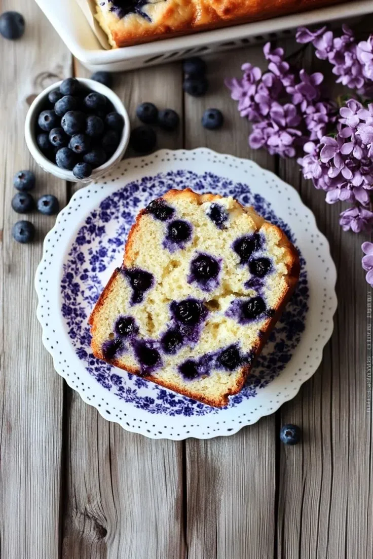 Moist & Delicious Blueberry Cream Cheese Bread
