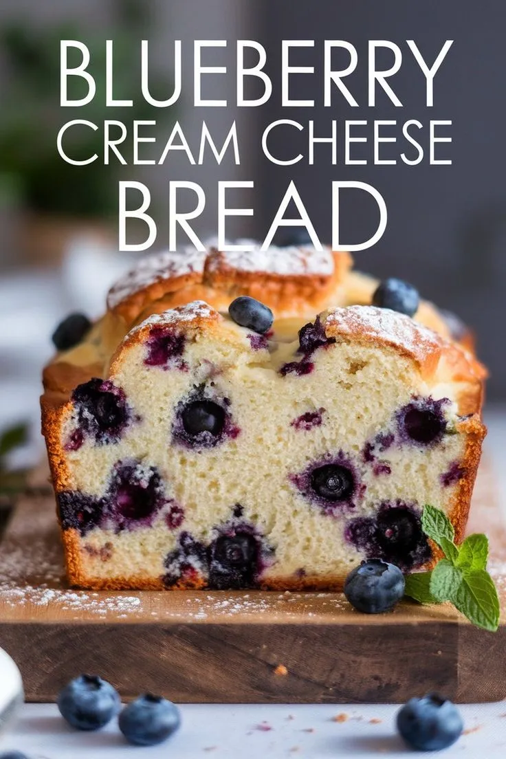 Homemade Blueberry Cream Cheese Bread – Simple & Delicious!