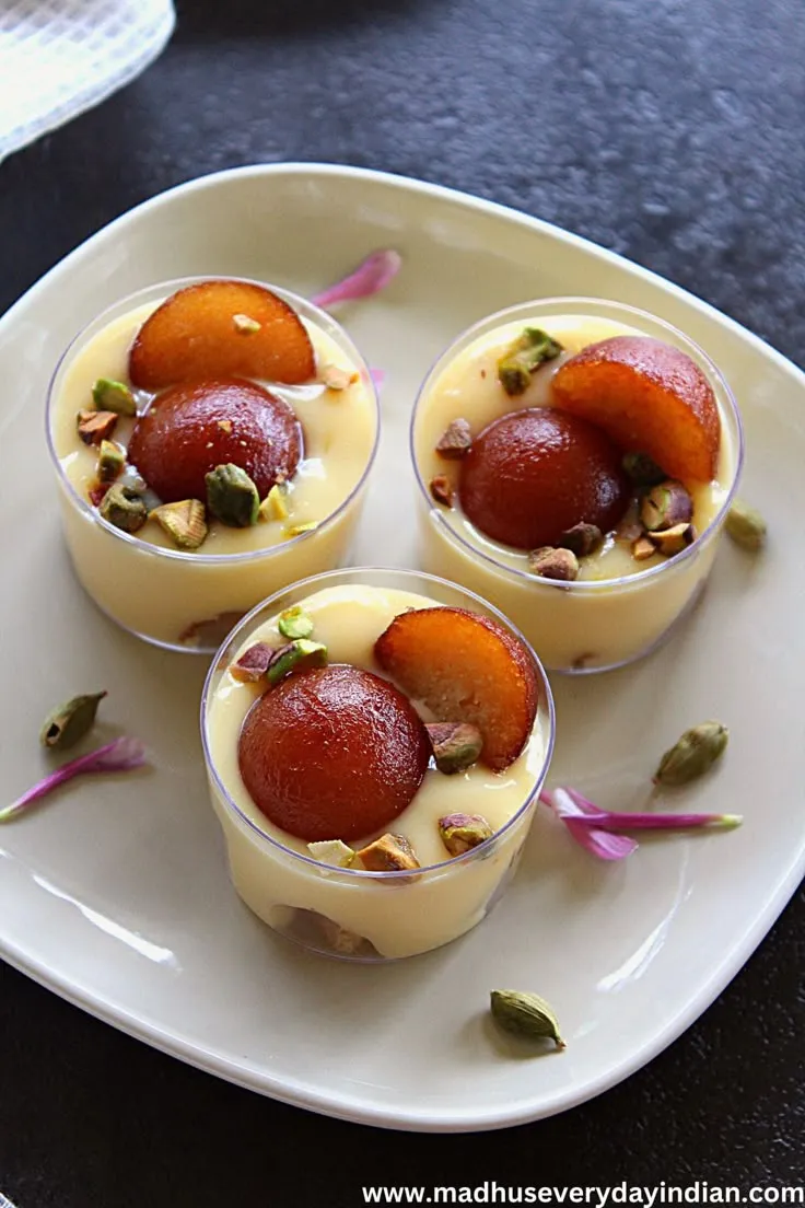 The Best Custard Gulab Jamun (Indian Fusion Dessert)