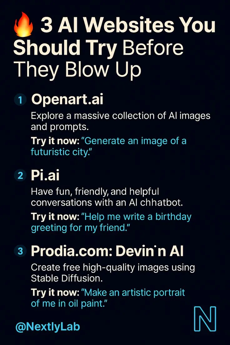 🔥 3 AI Websites You Should Try Before They Blow Up