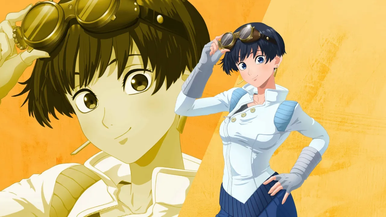 Trigun Stargaze, Meryl Stryfe, Yellow background, 5K, 2026 series, Anime series, Anime girl