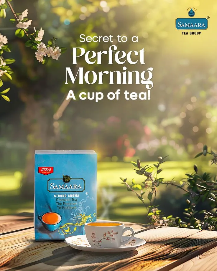 Tea, because ‘rise and shine’ is easier when you’ve got a cup in hand! ..#samaaratea #morningtea #chalilove #blacktea