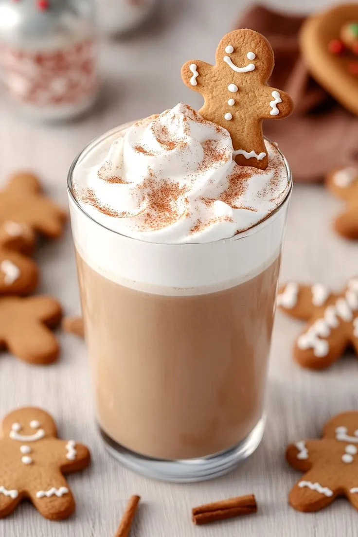 Creamy Iced Gingerbread Chai Latte