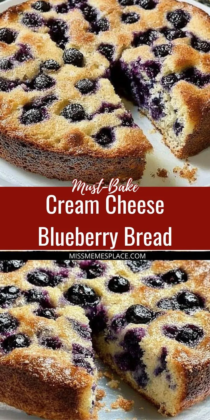 Heavenly Blueberry Cream Cheese Bread Recipe