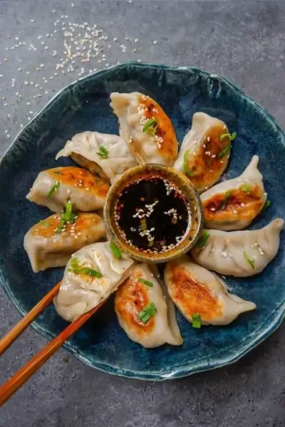 Homemade Vegetable Potstickers or Dumplings (Vegan)