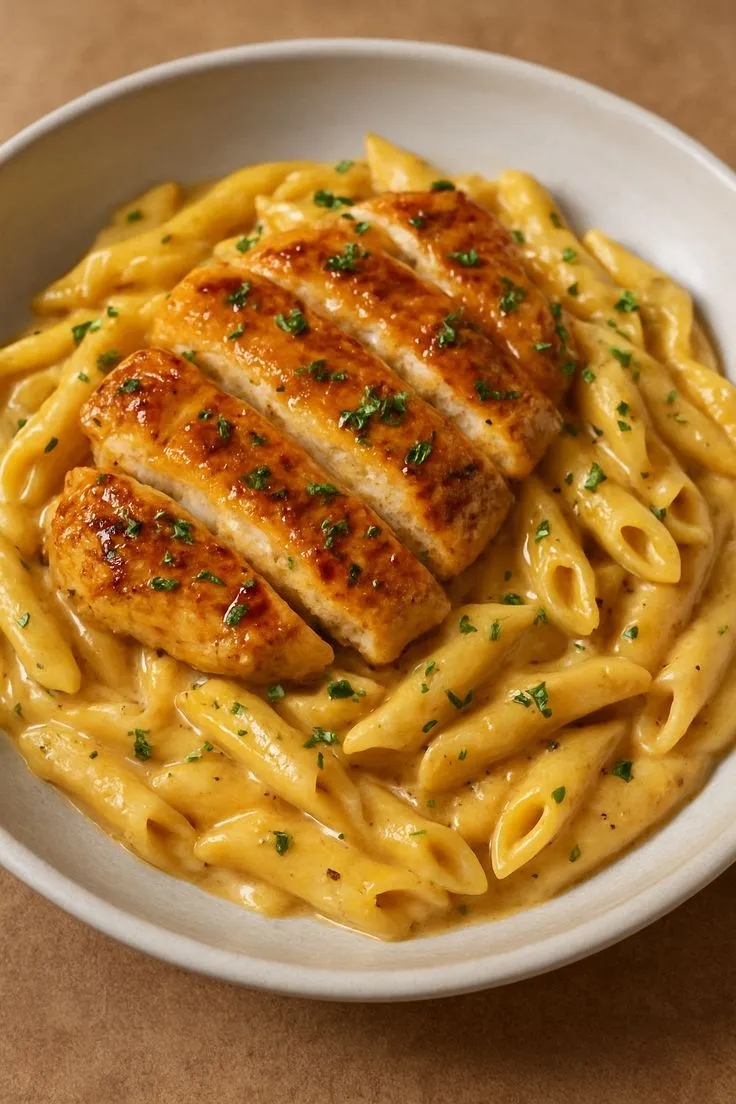 pasta & grilled chicken