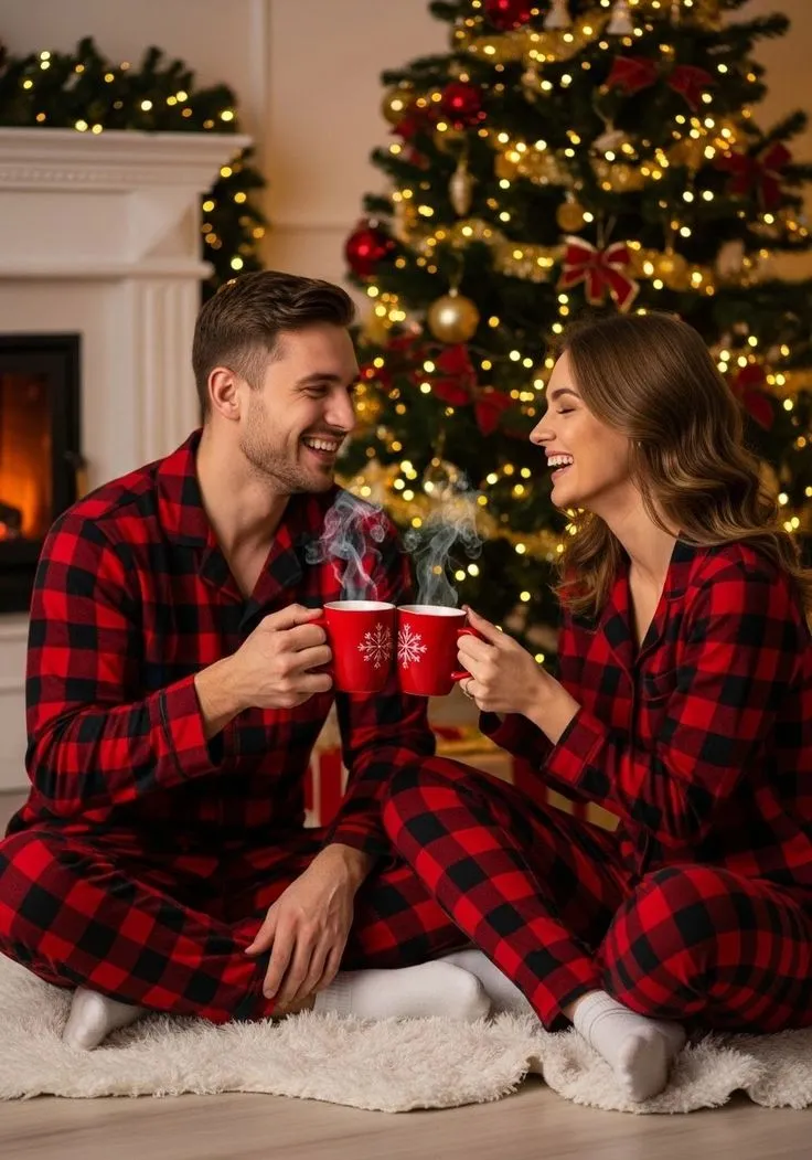 25+ Cute Matching Christmas Outfits for Couples 🎄