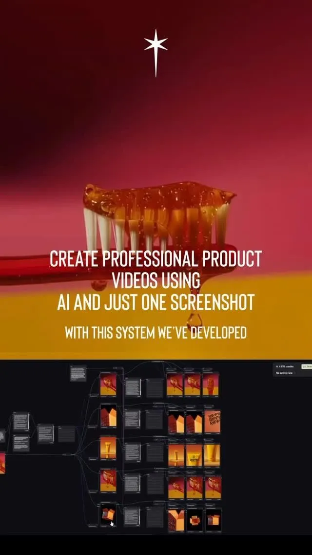 ⚠️ NO PROMPT Product Shots Generation SystemBuilt with @weavy_ai by @newlimit.labsWe've built a system that will generation a whole library of consistent professional shots of your product out of just one image that then can be turned into video libra