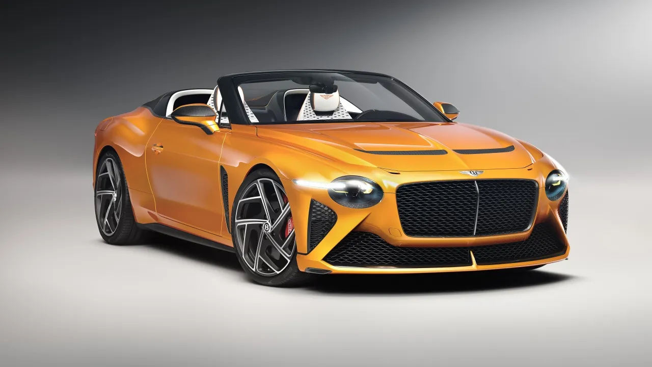 Bentley Mulliner Bacalar, Convertible, Orange cars, 5K