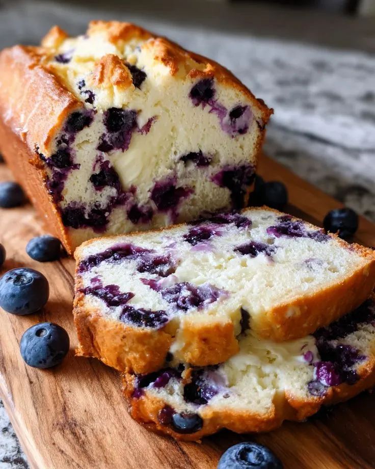 Blueberry Cream Cheese Bread