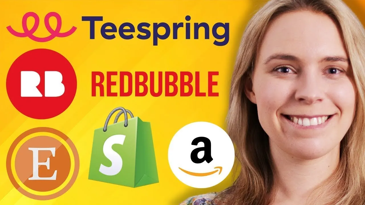 The Top 5 Websites To Earn Money W/ Print On Demand (RedBubble, Teespring, Etsy, Shopify & Amazon!)