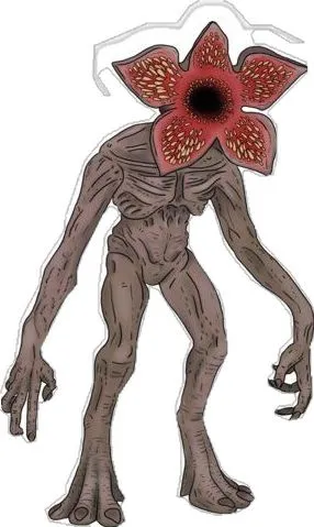 an image of a weird creature with blood on it's face and body,