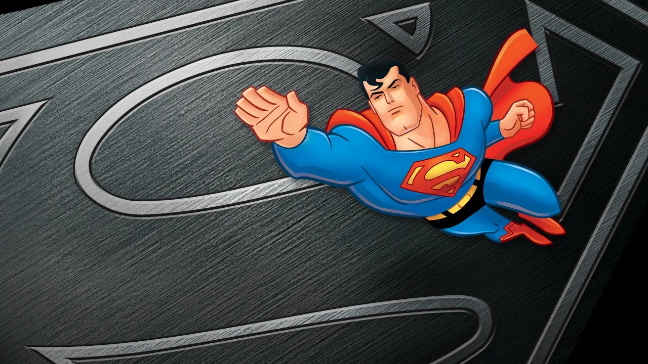 Superman The Animated Series, 1996, Cartoon, DC Superheroes, Dark background